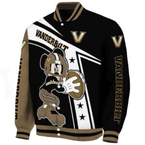 custom vanderbilt commodores mickey football black white jacket best selling