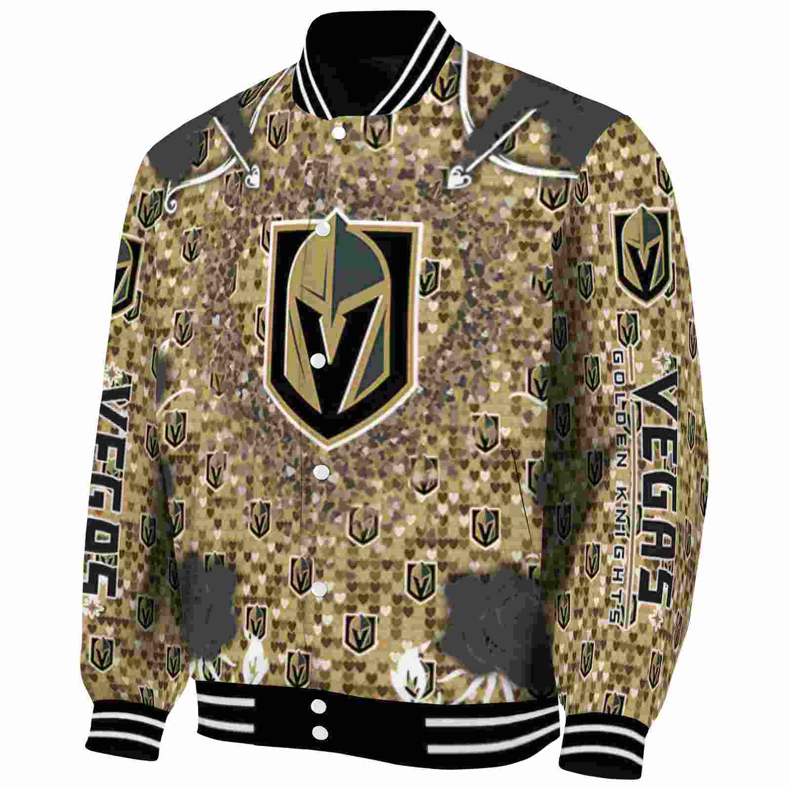 custom vegas golden knights heart explosion tan jacket best selling custom vegas golden knights heart explosion tan jacket best selling