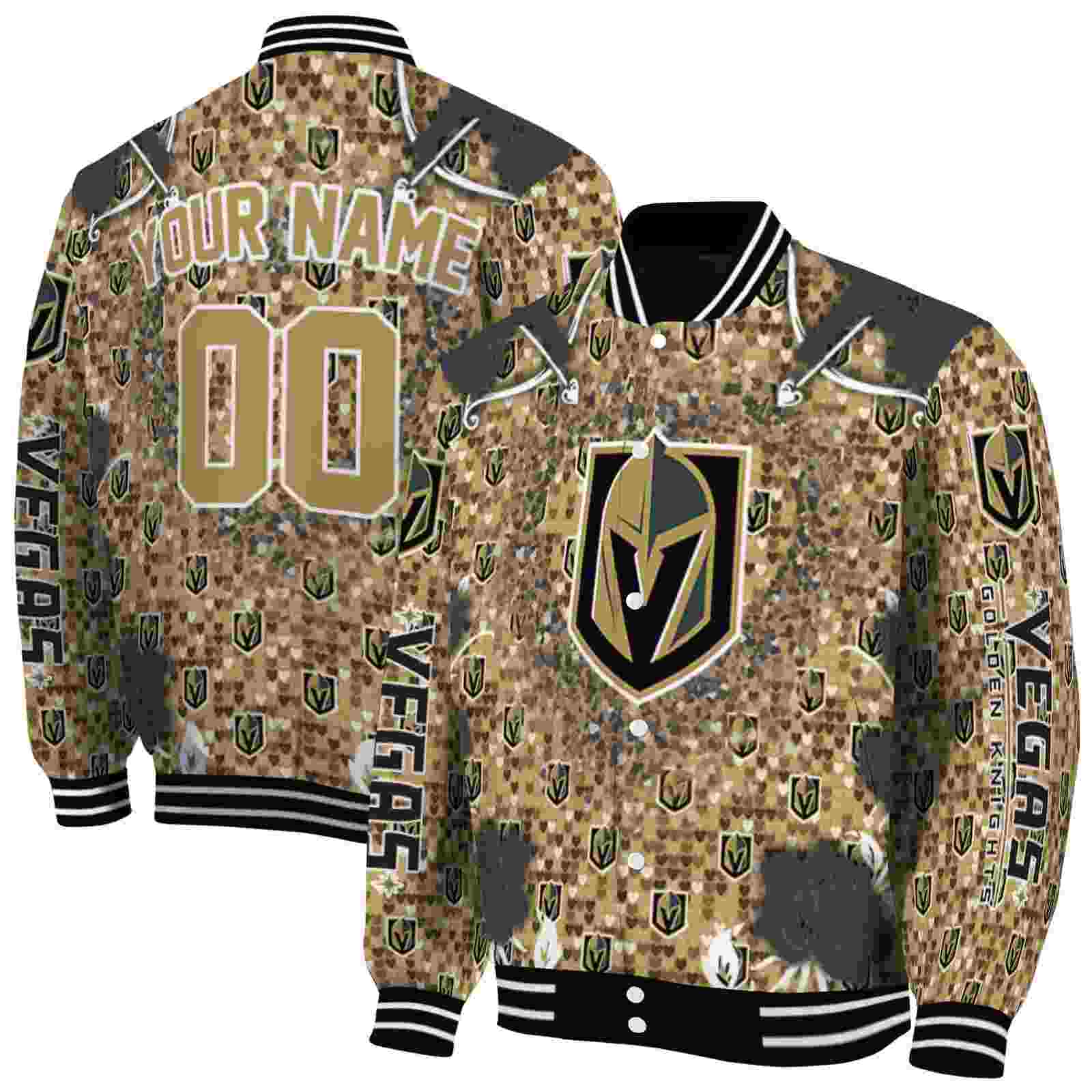 custom vegas golden knights heart explosion tan jacket fashion forward custom vegas golden knights heart explosion tan jacket fashion forward