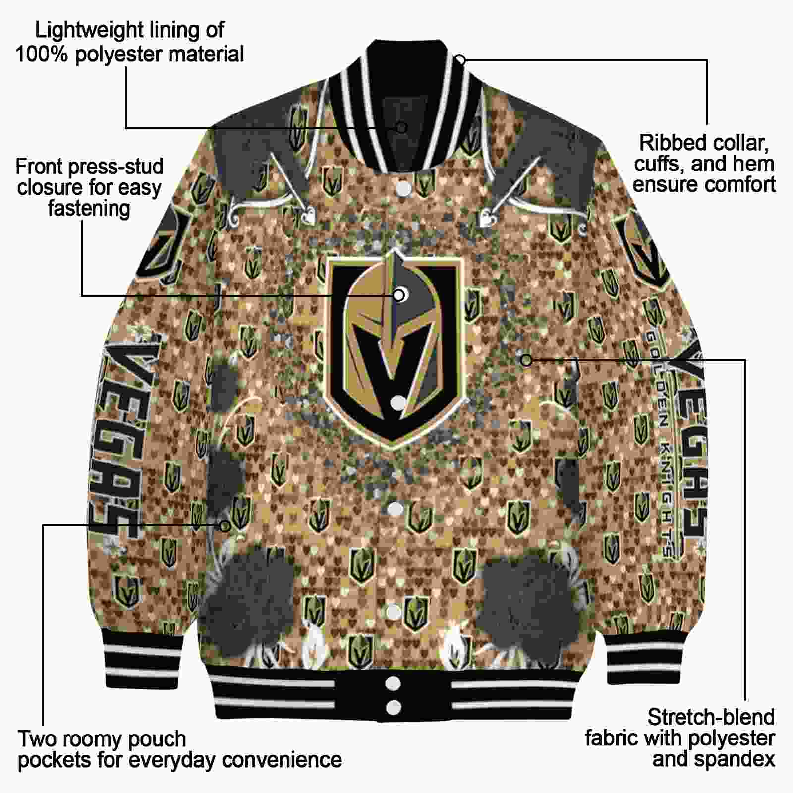 custom vegas golden knights heart explosion tan jacket new arrival custom vegas golden knights heart explosion tan jacket new arrival