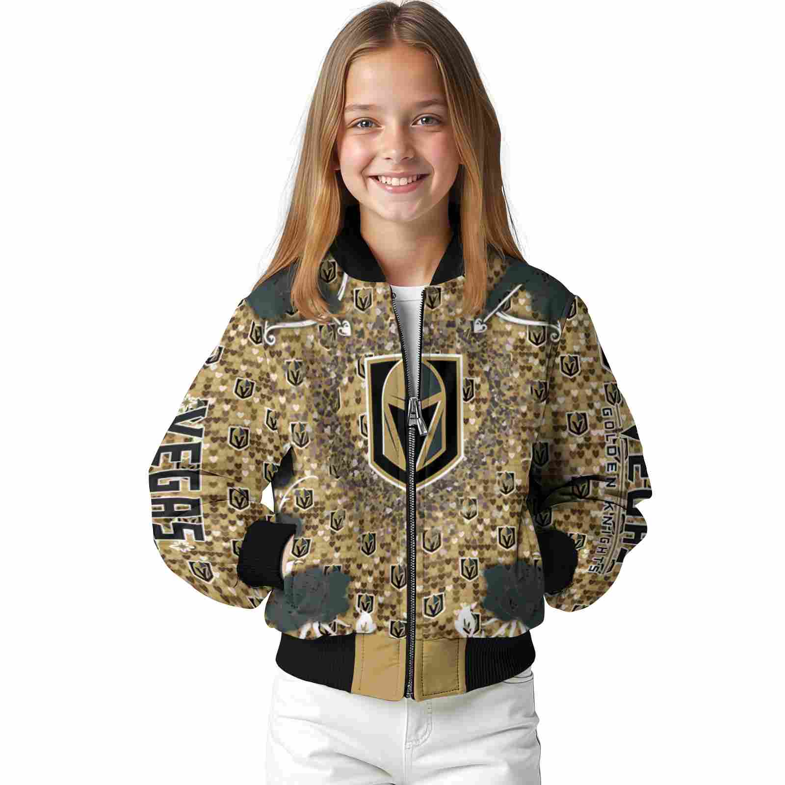 custom vegas golden knights heart explosion tan jacket top rated custom vegas golden knights heart explosion tan jacket top rated