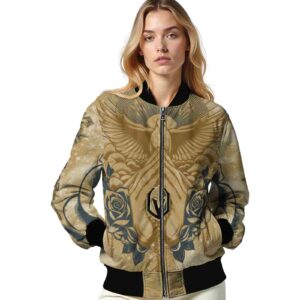 custom vegas golden knights praying hands tan jacket latest model