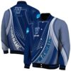 custom villanova wildcats wave patterns navy jacket fashion forward