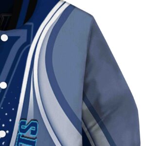 custom villanova wildcats wave patterns navy jacket premium grade