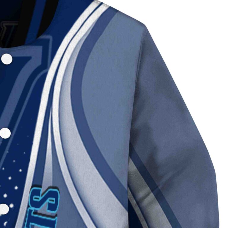 custom villanova wildcats wave patterns navy jacket premium grade