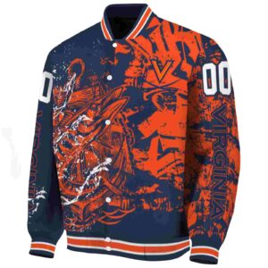 custom virginia cavaliers fishing art blue jacket best selling