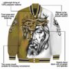 custom wake forest demon deacons jesus tears gold white jacket new arrival