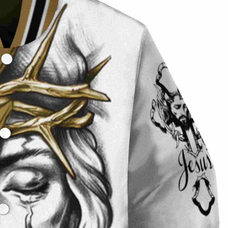 custom wake forest demon deacons jesus tears gold white jacket premium grade