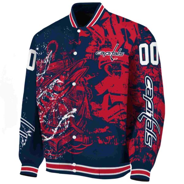 custom washington capitals fishing art blue jacket best selling