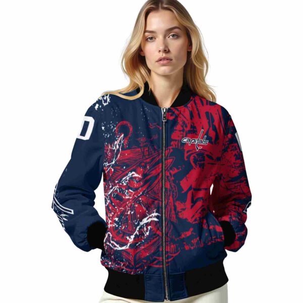 custom washington capitals fishing art blue jacket latest model