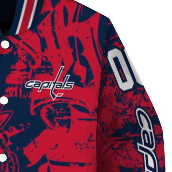 custom washington capitals fishing art blue jacket premium grade