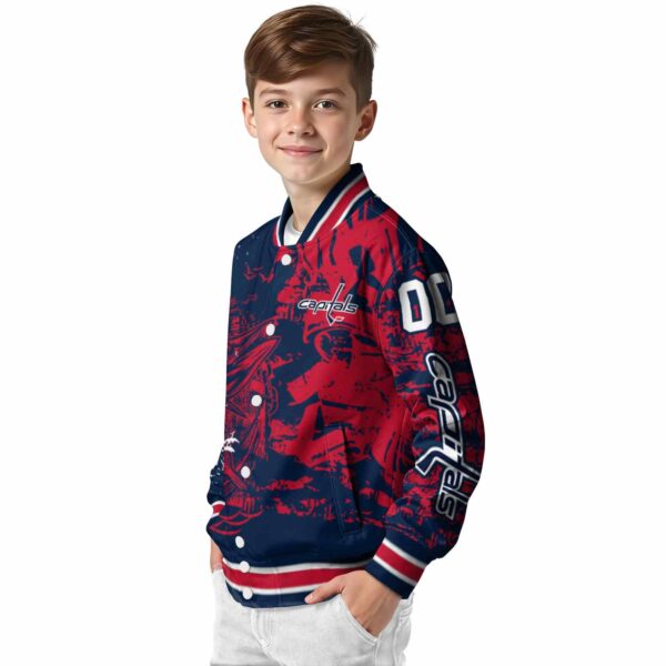 custom washington capitals fishing art blue jacket trendy