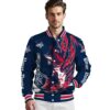 custom washington capitals fishing passion blue white jacket high quality