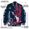 custom washington capitals fishing passion blue white jacket new arrival
