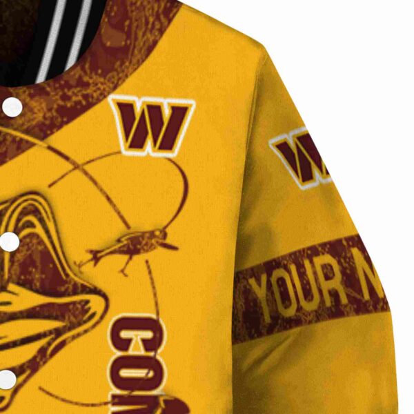custom washington commanders fishing rod gold jacket premium grade