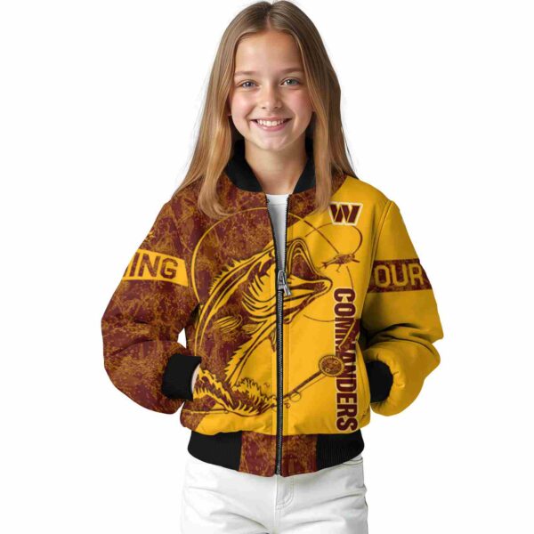 custom washington commanders fishing rod gold jacket top rated