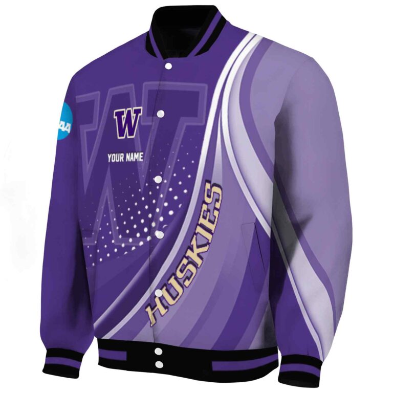 custom washington huskies wave patterns purple jacket best selling