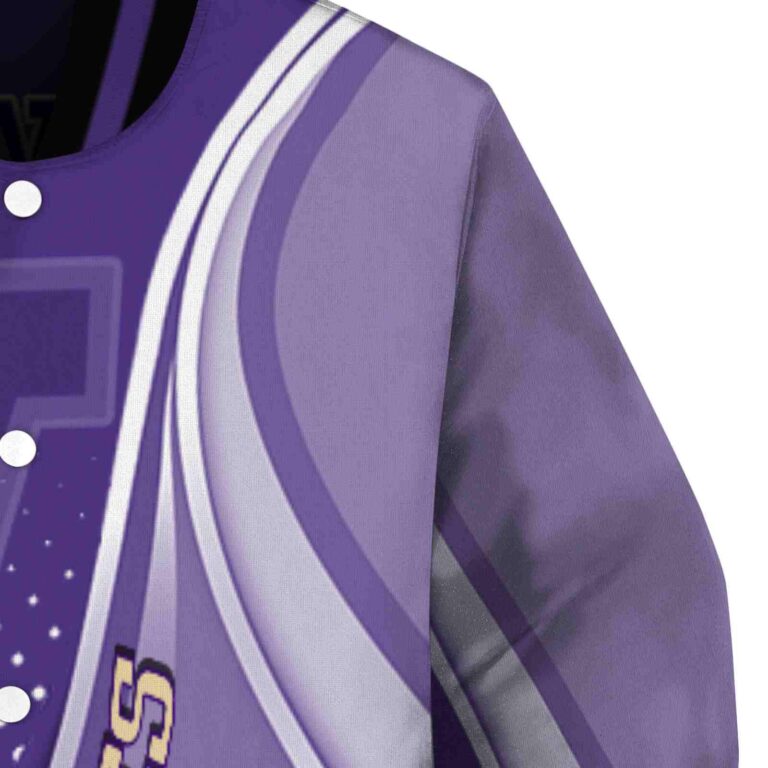 custom washington huskies wave patterns purple jacket premium grade