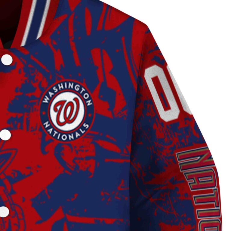 custom washington nationals fishing art red jacket premium grade