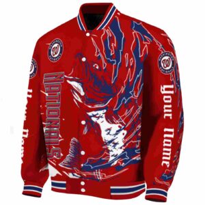 custom washington nationals fishing passion red white jacket best selling