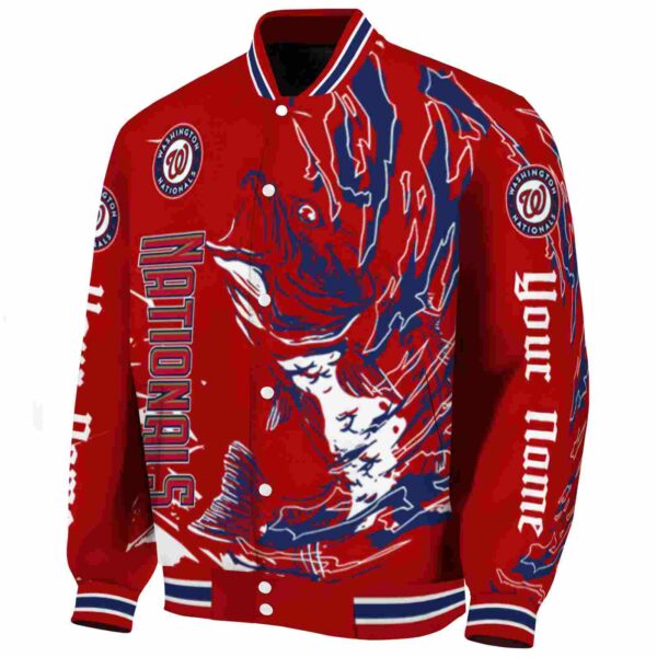 custom washington nationals fishing passion red white jacket best selling