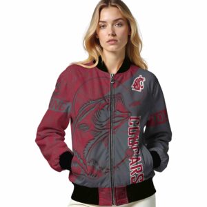 custom washington state cougars fishing rod grey jacket latest model