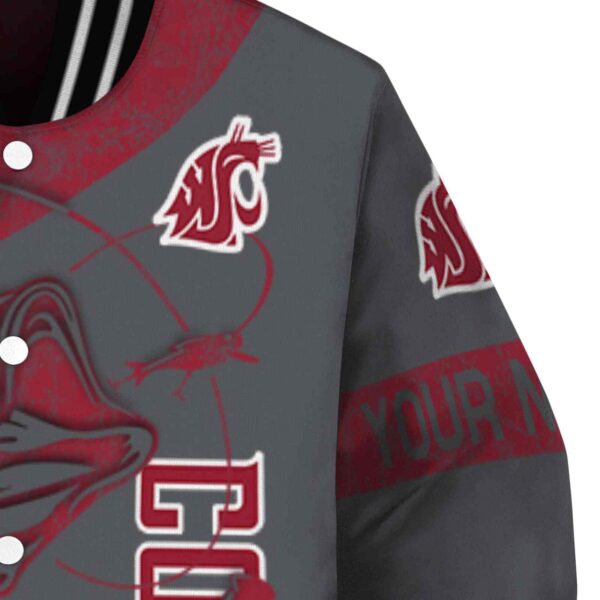custom washington state cougars fishing rod grey jacket premium grade