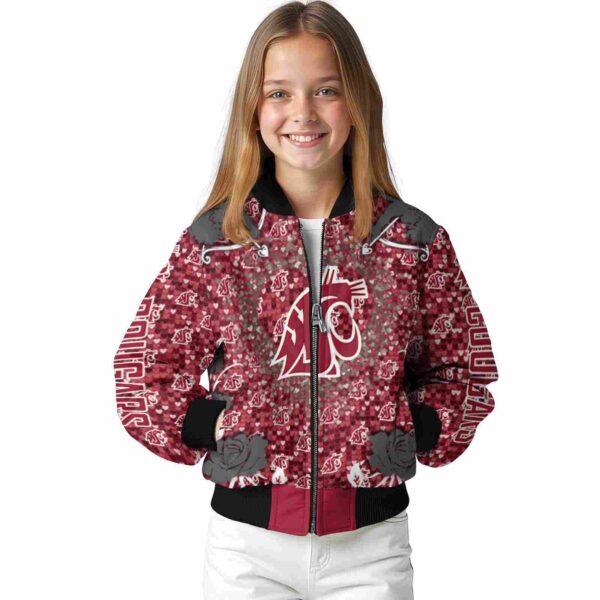 custom washington state cougars heart explosion crimson jacket top rated