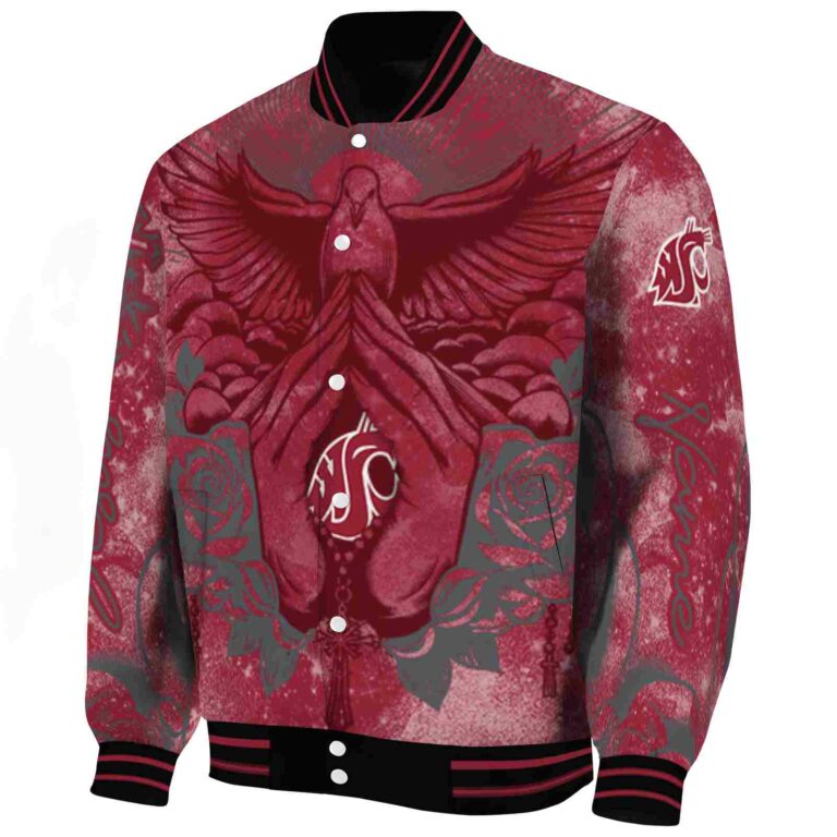 custom washington state cougars praying hands crimson jacket best selling