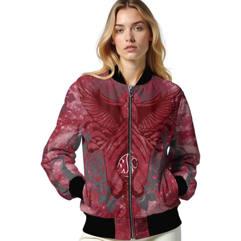 custom washington state cougars praying hands crimson jacket latest model