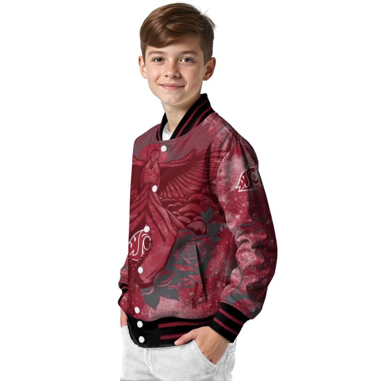 custom washington state cougars praying hands crimson jacket trendy