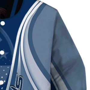 custom washington wizards wave patterns blue jacket premium grade