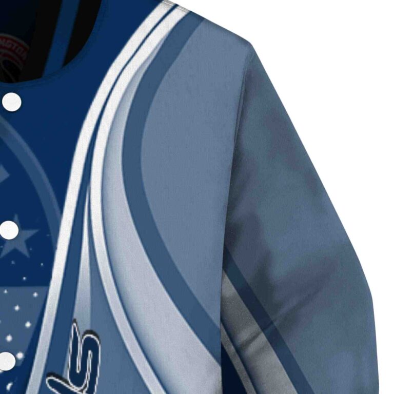 custom washington wizards wave patterns blue jacket premium grade