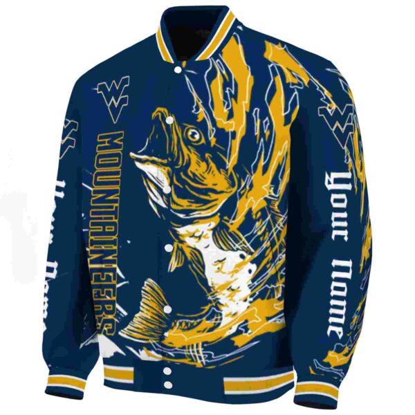 custom west virginia mountaineers fishing passion blue white jacket best selling