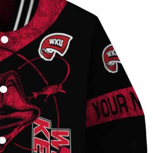 custom western kentucky hilltoppers fishing rod black jacket premium grade