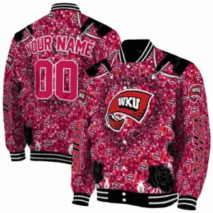 custom western kentucky hilltoppers heart explosion red jacket fashion forward