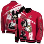 custom western kentucky hilltoppers mickey football red white jacket best selling