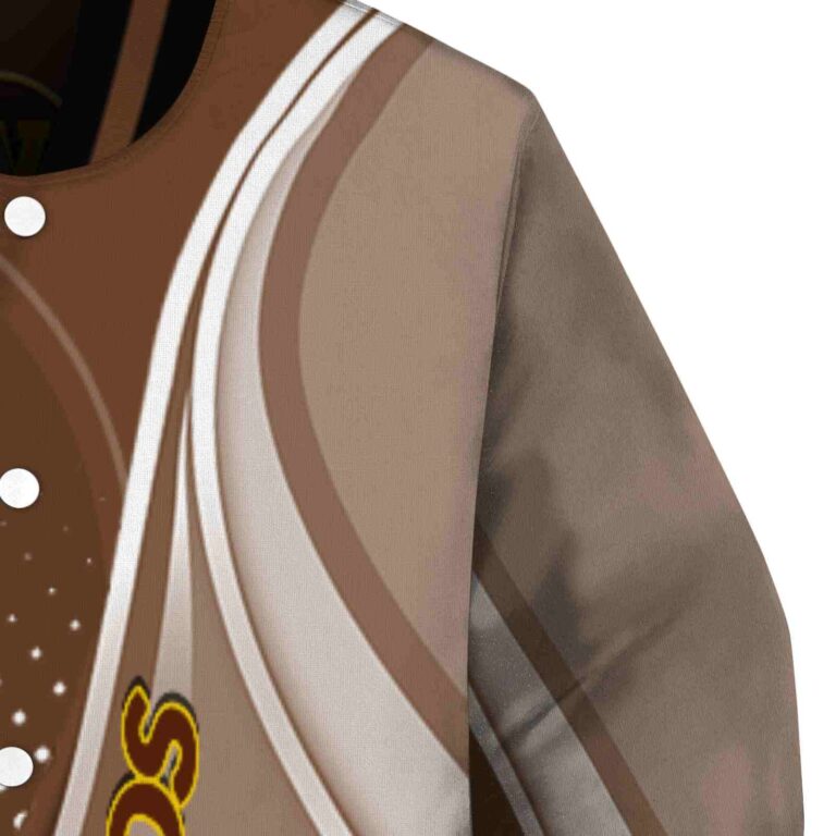 custom western michigan broncos wave patterns brown jacket premium grade