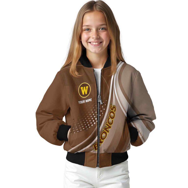 custom western michigan broncos wave patterns brown jacket top rated