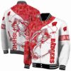 custom wisconsin badgers fishing rod white jacket fashion forward