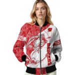 custom wisconsin badgers fishing rod white jacket best selling