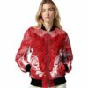 custom wisconsin badgers praying hands red jacket latest model