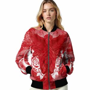 custom wisconsin badgers praying hands red jacket latest model