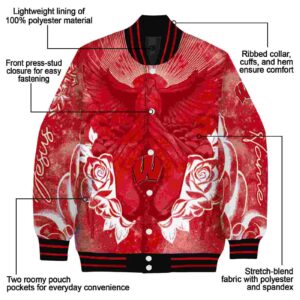 custom wisconsin badgers praying hands red jacket new arrival