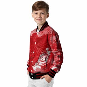 custom wisconsin badgers praying hands red jacket trendy