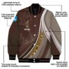 custom wyoming cowboys wave patterns brown jacket new arrival