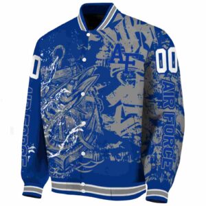 customized air force falcons fishing art blue jacket best selling