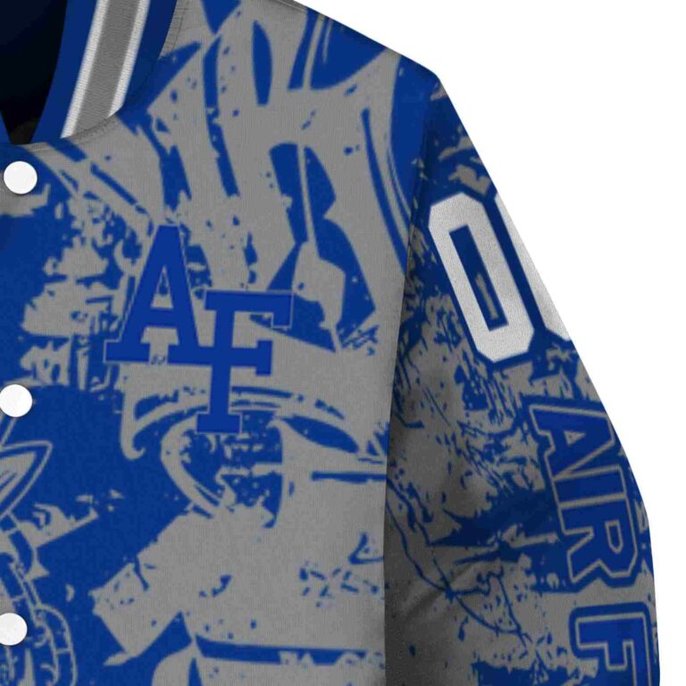 customized air force falcons fishing art blue jacket premium grade
