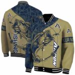 customized akron zips fishing rod gold jacket best selling