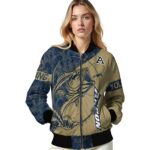 customized akron zips fishing rod gold jacket best selling